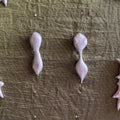 solder pea pod earrings