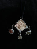 Trifecta pottery and rocks long necklace