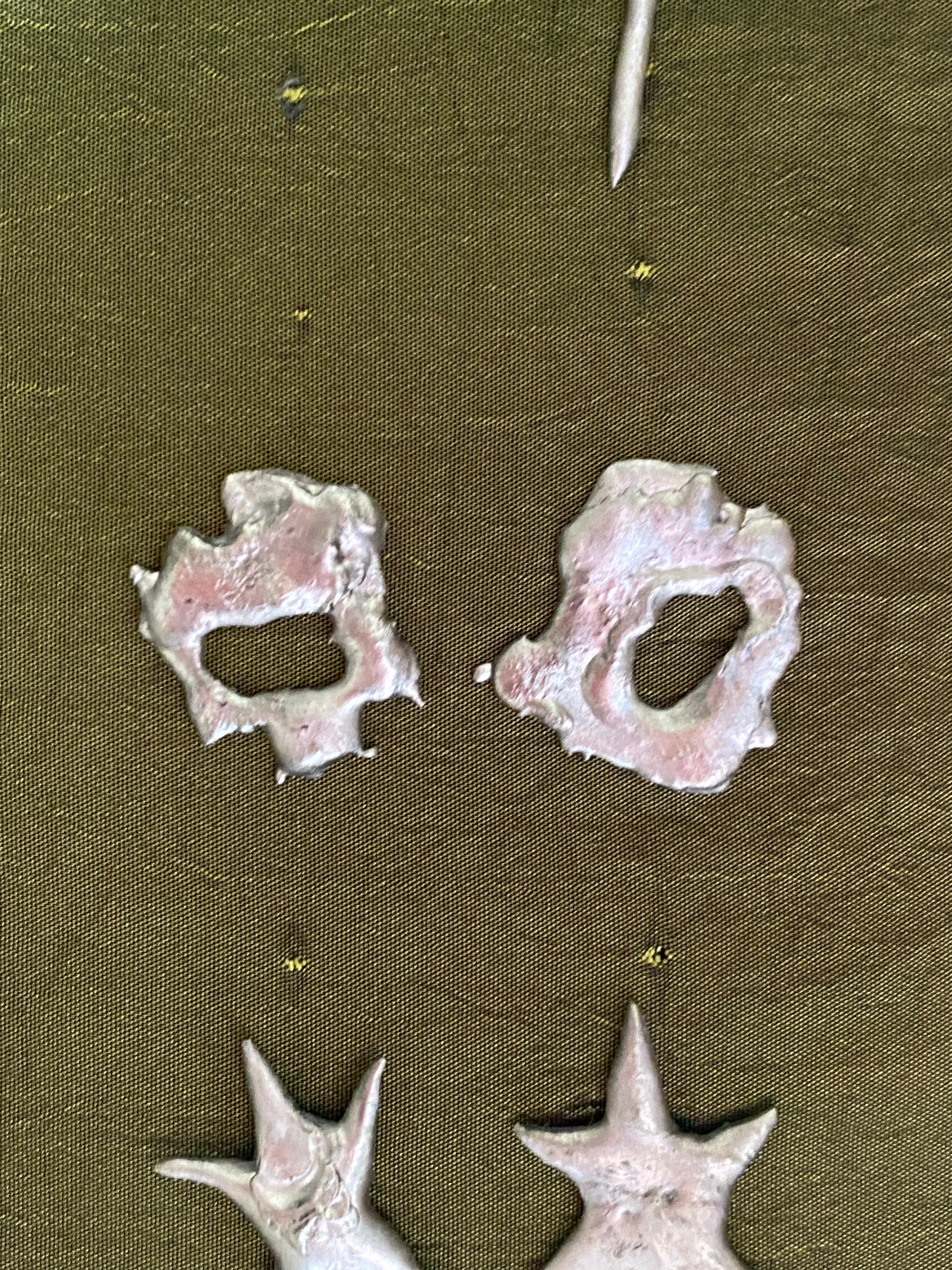 solder splat earrings