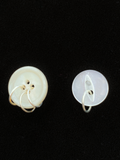Mixed size vintage button stud earrings